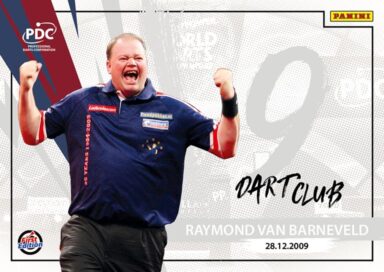 2025 PANINI PDC World Championship Darts Cards - 9-Dart-Club Insert Raymond van Barneveld