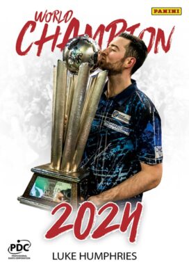 2025 PANINI PDC World Championship Darts Cards - World Champion Insert Luke Humphries